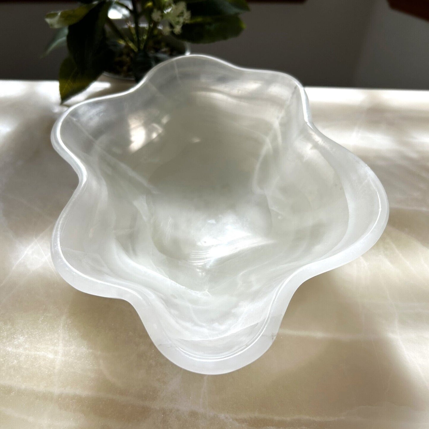 Decorative Onyx Bowl Small 8" | Crystal Bowl Home Decor | MWB01