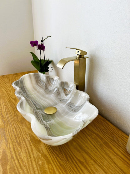 Vessel Sink Onyx Stone Marble Sink Bathroom Vessel Sink Stone Sink SFV-120