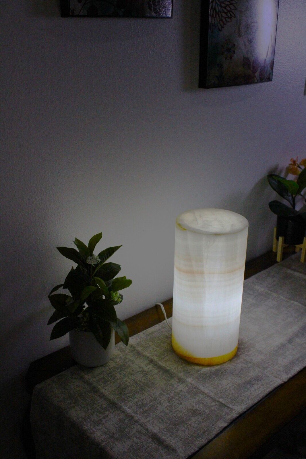 Unique and Elegant Onyx Lamp | Alabaster Lamp, Table Lamp, Desk Lamp Stone Lamp