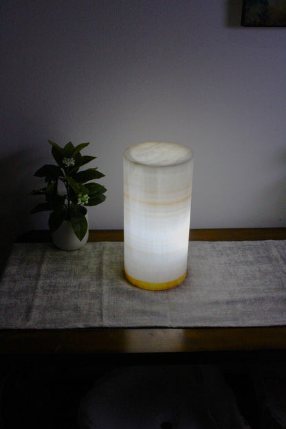 Unique and Elegant Onyx Lamp | Alabaster Lamp, Table Lamp, Desk Lamp Stone Lamp