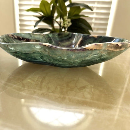 Fluorite Stone Bowl | Small Green Fluorite Bowl | Onyx Centerpiece Bowl MFB05