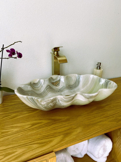 Vessel Sink Onyx Stone Marble Sink Bathroom Vessel Sink Stone Sink SFV-120