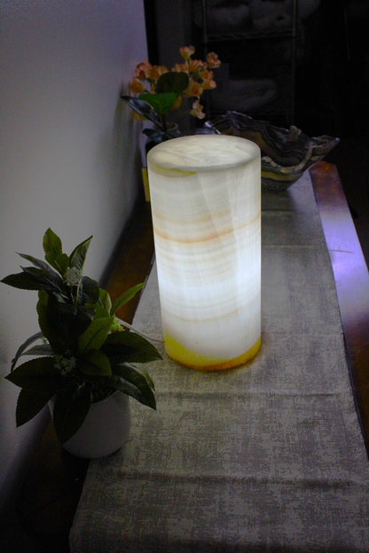 Unique and Elegant Onyx Lamp | Alabaster Lamp, Table Lamp, Desk Lamp Stone Lamp