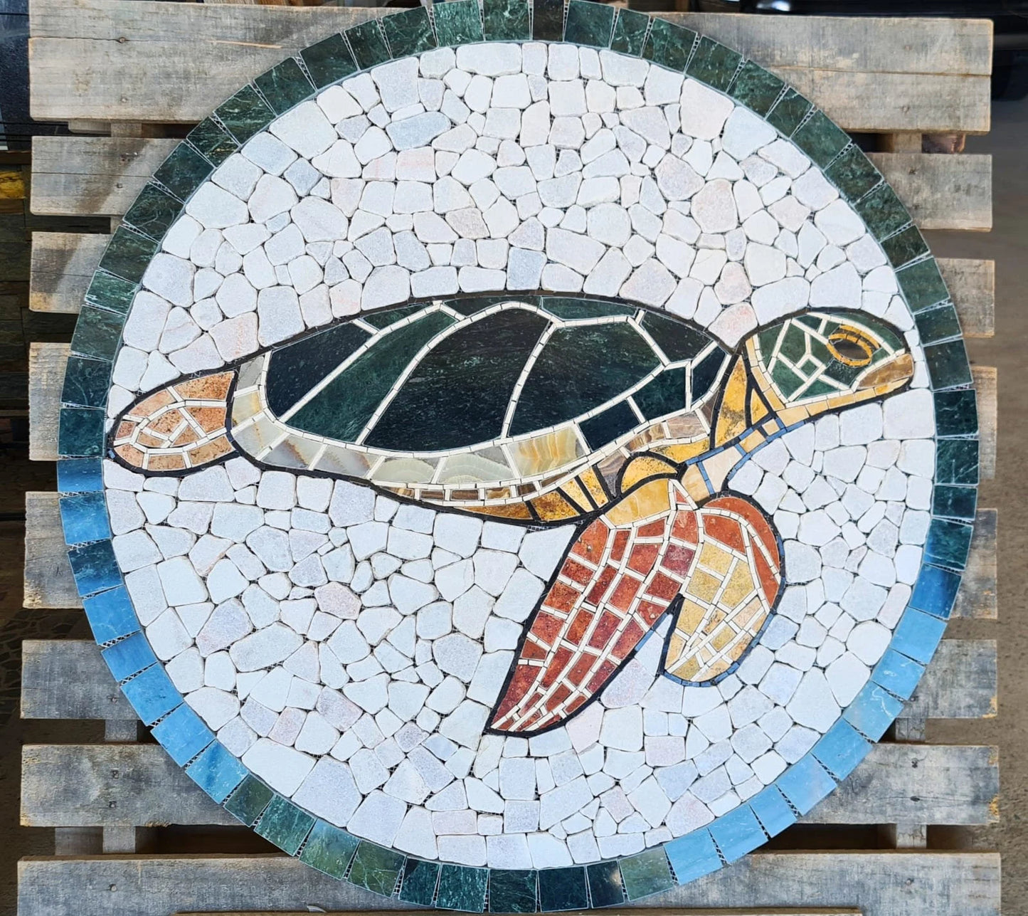 Handmade Turtle Tile Art  MM0010